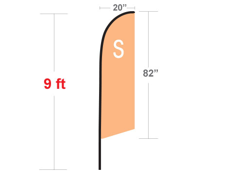 Angled Flag Small