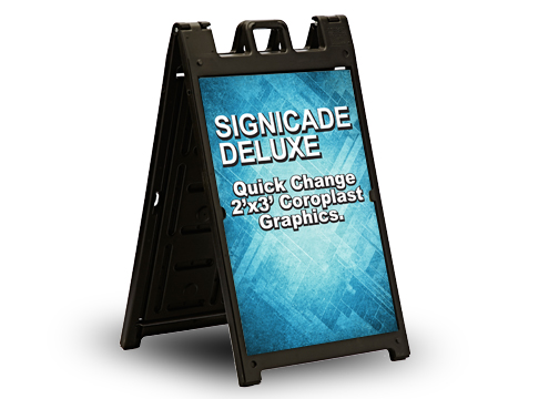 Black Signicade Deluxe Coroplast Graphics